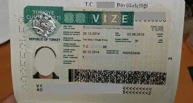 Tarifs du visa de Turquie appliqués en Algérie